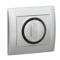 Legrand 771357 Abdeckung Dreh- und Zeitschalter Galea soft Aluminium