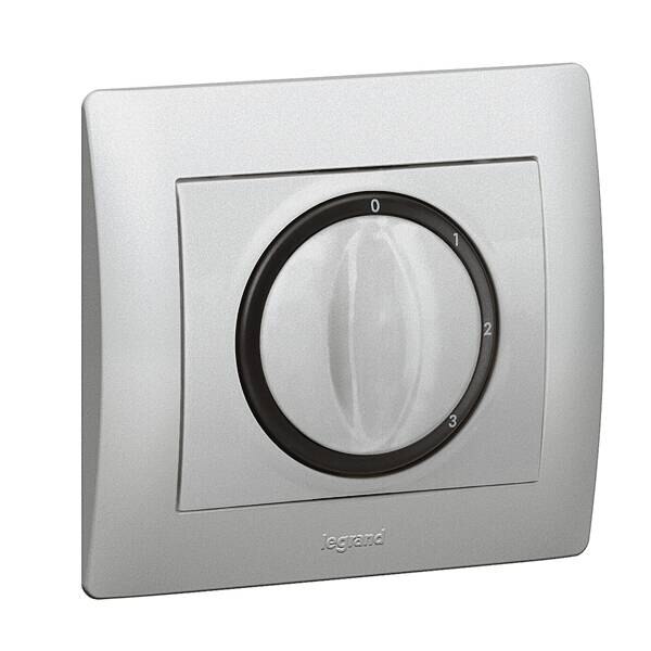 Legrand Legrand 771357 Abdeckung Dreh- und Zeitschalter Galea soft Aluminium