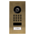 DoorBird D1101V Unterputz IP Video Türsprechanlage – Echtes Messing