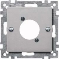 Merten Zentralplatte alu für Audio-Buchse 468960