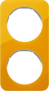 Berker Rahmen 2-fach orange tr./polws glänzend 10122339