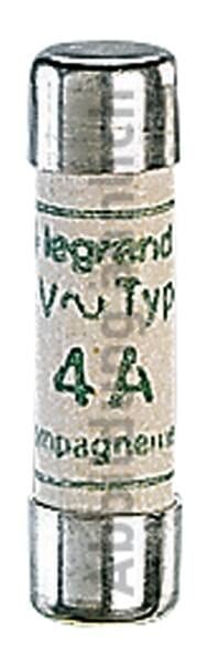 Legrand 012412 Zylindersicherung gG 12A 8,5x31,5 trägflink 400VAC 20kA mit Kennm.