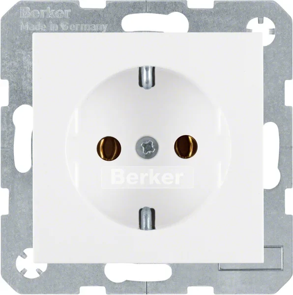 Berker Berker Schuko-Steckdose pws matt 41431909