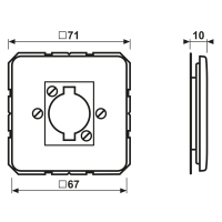 Jung Abdeckung aws für XLR Steckdose CD 568 WW
