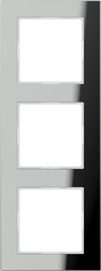Jung Glasrahmen 3-fach si/vers waage/senkrecht AC 583 GL SI