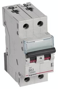 Legrand 404118 TX3 LS-Schalter B 63A 2-polig 10kA 400VAC 2TE