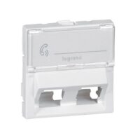 Legrand 078613 Keystone Adapter 45° 2-fach 2-modulig Mosaic schwarz