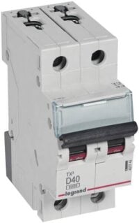 Legrand 403742 TX3 LS-Schalter D 40A 2-polig 6kA 400VAC 2TE