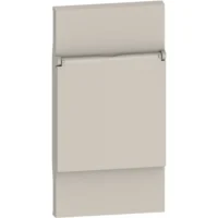 BTicino KM04P LivingNow Abdeckung mit Klappdeckel für Schuko Steckdose Sand