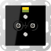 Jung Potential-Ausgl Steckdose 2 Steckerstifte A 565-2 SW