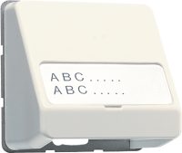 Jung Datenanschlussgehäuse ws Schriftfeld 23x59mm 554