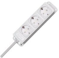 Bild vom Produkt: Kopp 127002013 Unoversal 3-fach KS H05VV-F3G1,5qmm 16A 250V arktis