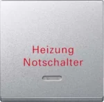 Merten Wippe Kontr Fenster alu Aufdruck Heizung 431860