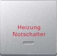Merten Wippe Kontr.Fenster alu Aufdruck Heizung 431860