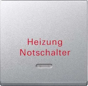 Merten Wippe Kontr Fenster alu Aufdruck Heizung 431860