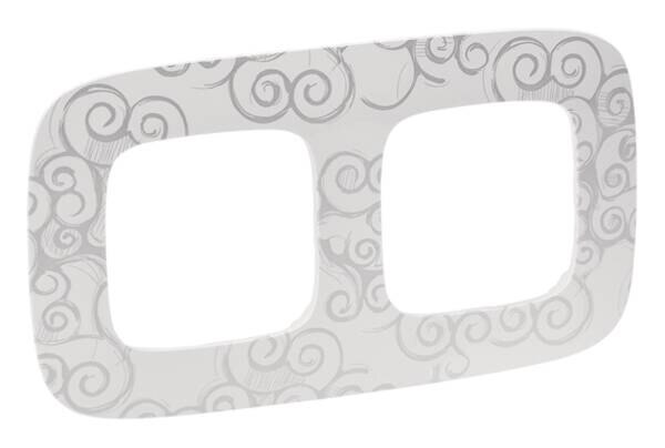 Legrand Legrand 754342 Rahmen 2-fach Valena Allure Chromestyle Thermoplast