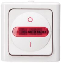 Kopp 562302000 Heizungshauptschalter AP-FR 2-polig beleuchtet10AX 250V Blue Elec arkt