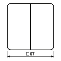 Jung Wippe Symbole sw für Taster 2-fach CD 595 MP SW