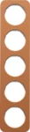 Berker Rahmen 5-fach Leder br/polws glanz 10152369