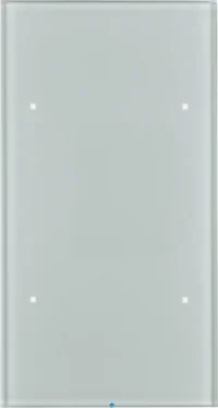Berker Glas-Sensor 2-fach aluminium 75142034