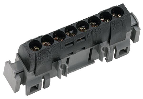 Legrand Legrand 004842 Klemmenleiste blau -x6-25qmm 8x1,5-16qmm Länge:75mm