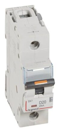 Legrand 409808 DX3 LS-Schalter D 20A 1-polig 25kA 230/400VAC 1,5TE