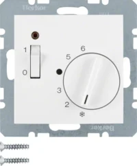 Berker Raumtemperaturregler 24 V mit Öffner, Zentrals 20311909