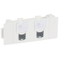 Legrand 076542 Datendose 2xRJ45 Kategorie5e FTP Sape-On ultraweiß