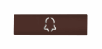 DoorBird D21x Namensschild für eine Ruftaste, Glockensymbol – RAL 8016