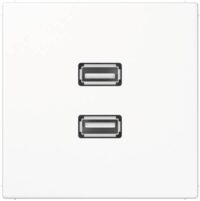 Jung MALS1153WW Einsatz 2xUSB alpinweiß