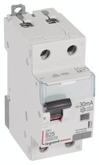 Legrand 410967 DX3 Fi/LS-Schalter B 25A 1P+N 6kA 30mA Typ A 230VAC 2TE