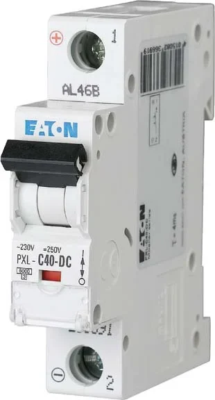 Eaton (Installation) Leitungsschutzschalter 40A,1-polig, Steckklemme C, DC PXL-C40-DC