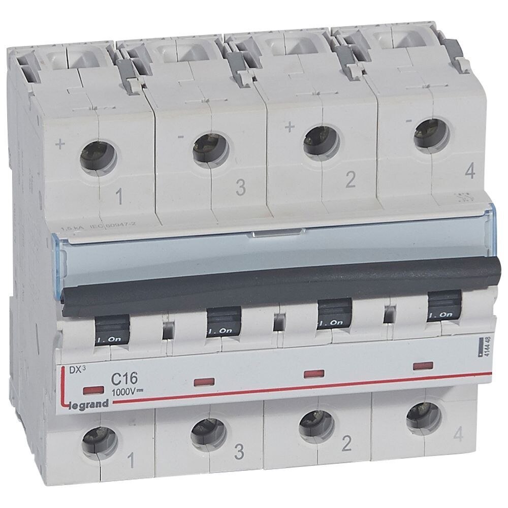Legrand Legrand 414448 DX3 Leitungsschutzschalter 1000VDC 16A 2-polig 4