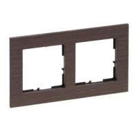 Legrand 766132 SEANO Natura 2-fach Rahmen aus Echtmaterial Farbausführung Eiche
