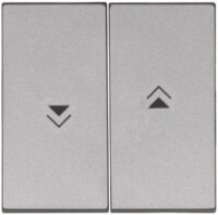 Kopp 490389009 S-Wippe mit Symb HK07 stahlfarben