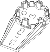 Somfy Antriebslager LT 50 Kunstst. 25 Nm 9015139