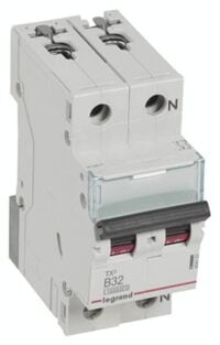 Legrand 404101 TX3 LS-Schalter B 32A 1-polig+N 10kA 230VAC 2TE