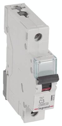Legrand 403428 TX3 LS-Schalter C 3A 1-polig 6kA 230/400VAC 1TE
