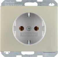 Berker SCHUKO-Steckdose Edelstahl 47157004