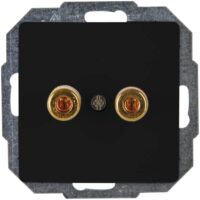 Kopp 921550088 PARIS Lautsprechersteckdose mattschwarz