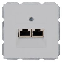 Kopp 920134085 ATHENIS-UAE-Anschlussdose für Telefon-und Datentechnik Farbe:grau