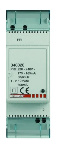 BTicino 346020 Spannungsversorgung 600mA VDC 600 mA