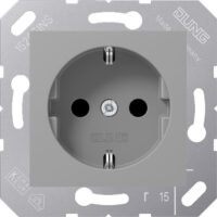 Jung SCHUKO-Steckdose 16A 250V 50x50mm Klappdeckel CD 5120 BF GR