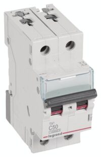 Legrand 404210 TX3 LS-Schalter C 50A 2-polig 10kA 400VAC 2TE