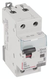 Legrand 410962 DX3 Fi/LS-Schalter B 6A 1P+N 6kA 30mA Typ A 230VAC 2TE