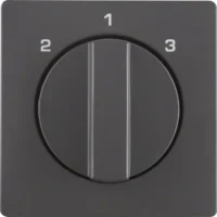 Berker Zentralstück mit Drehknopf 3S Q.1/Q.3 anthrazit 1084608600