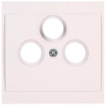 Kopp 313701180 Abdeckung für Antennensteckdose 3-fach MLT weiß