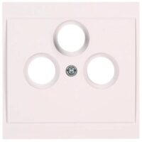 Kopp 313701180 Abdeckung für Antennensteckdose 3-fach MLT weiß