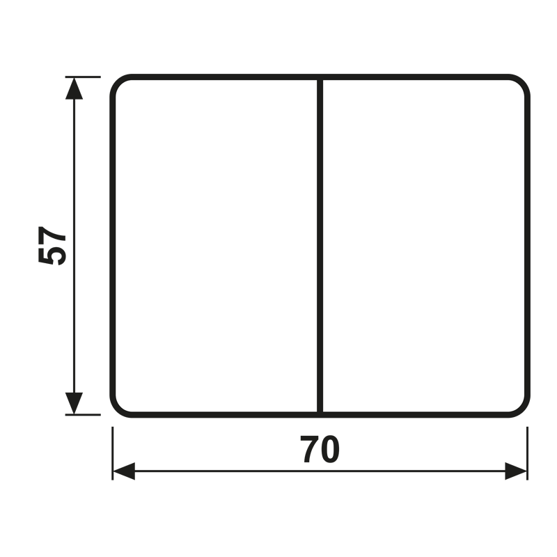 Jung Jung Wippe Symbole schwarz für Taster SL 595 P SW