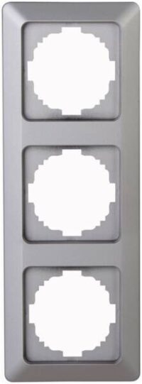 Kopp 305820002 Abdeckr.3-fach HK02 stahlfarben